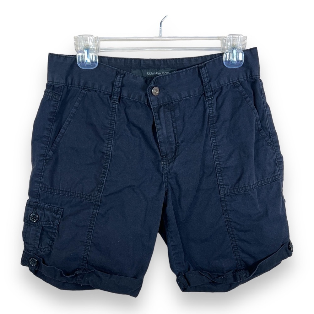 CALVIN KLEIN BLACK COTTON SHORTS CLASSIC CASUAL OUTDOOR HIKING